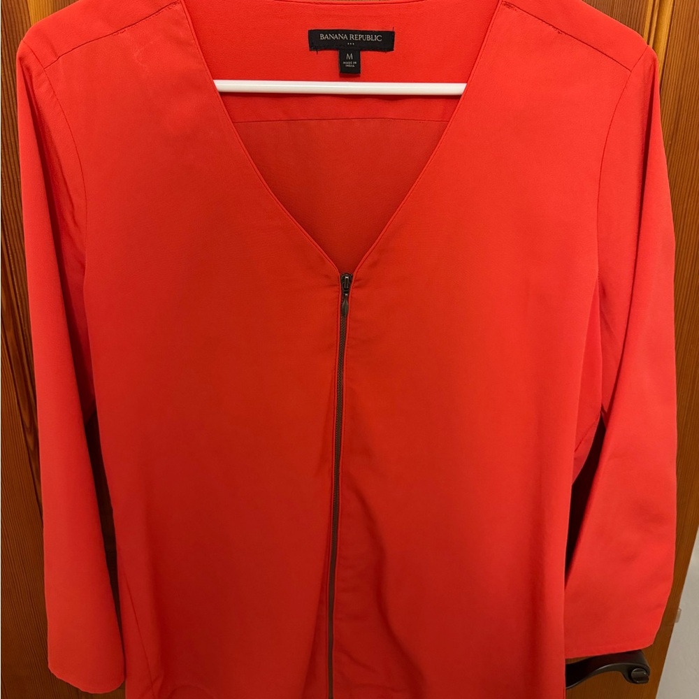 Banana Republic Women's Vibrant Red Blazer